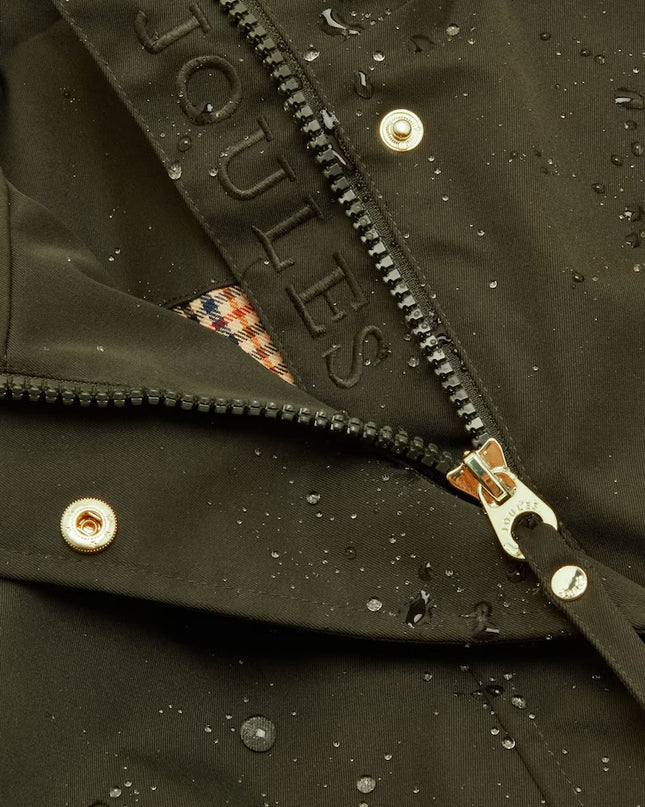 Joules Stormwell Waterproof Raincoat with Hood - Khaki Green