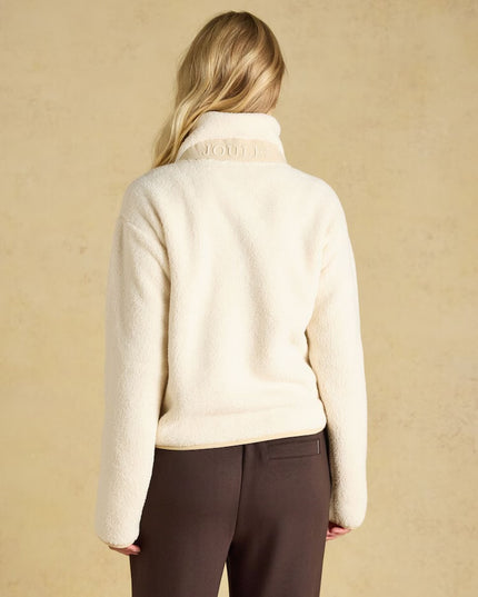 Joules Tilly Quarter Zip Fleece - Cream
