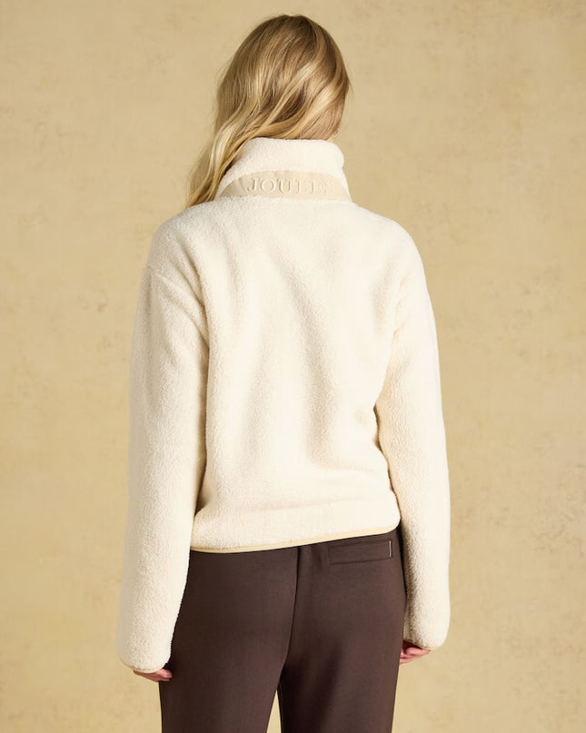 Joules Tilly Quarter Zip Fleece - Cream
