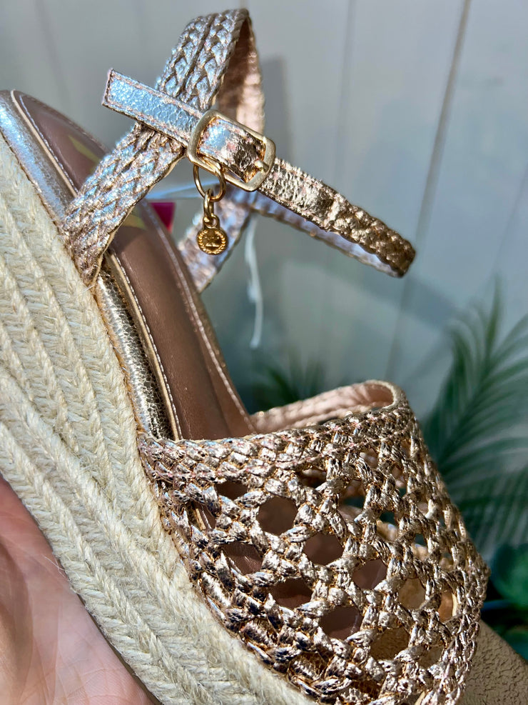 rose gold wedges