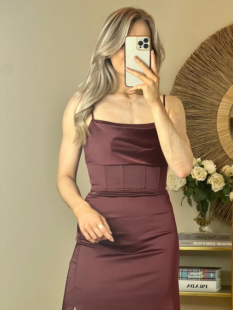 Guess burgundy dress discount