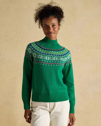 Alba Fairisle Jumper - Green