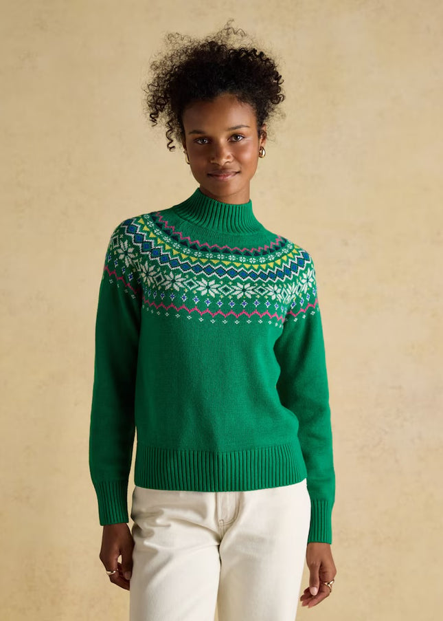 Alba Fairisle Jumper - Green