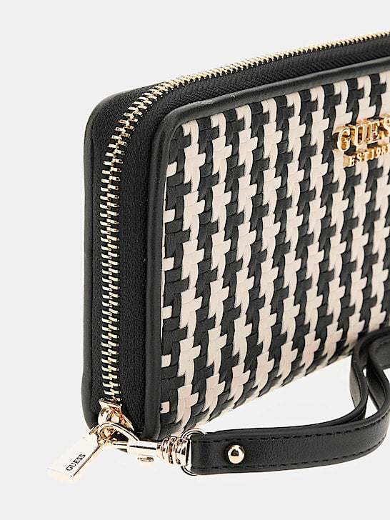 Mirema Woven Maxi Wallet - Black Multi