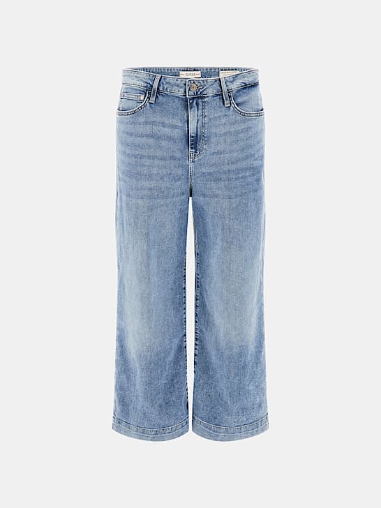 Guess Bellflower Wide Leg Jeans - Light Blue