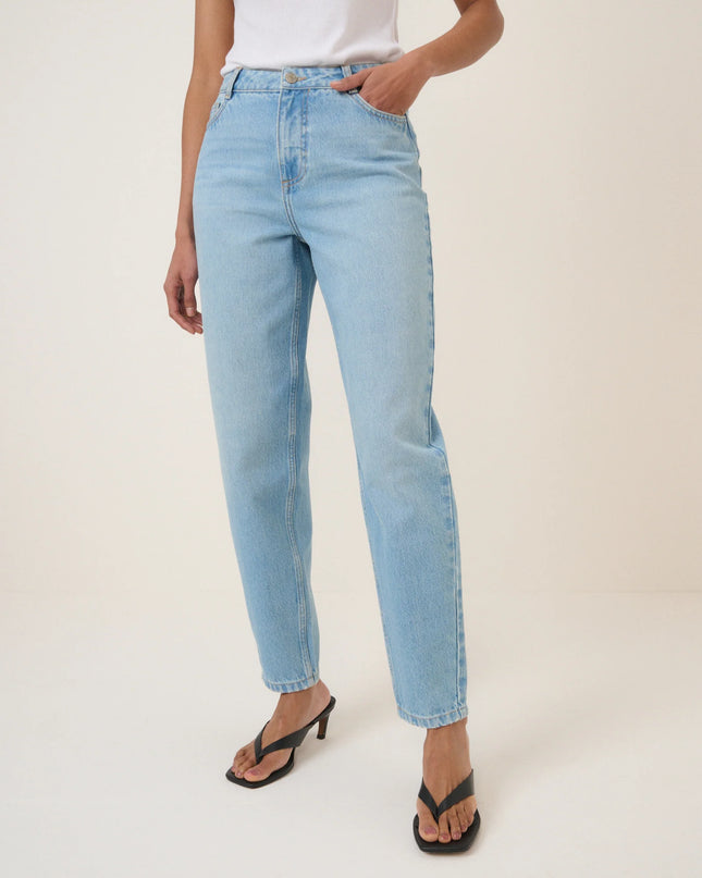 Putney Barrel Leg Jeans - Light Blue