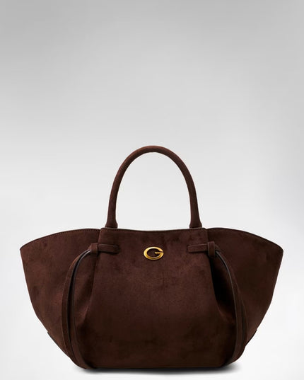 Guess Allegra Girlfriend Satchel - Espresso