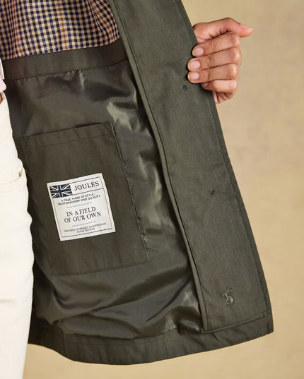 Rainmore Waterproof Button Through Raincoat -  Khaki Green