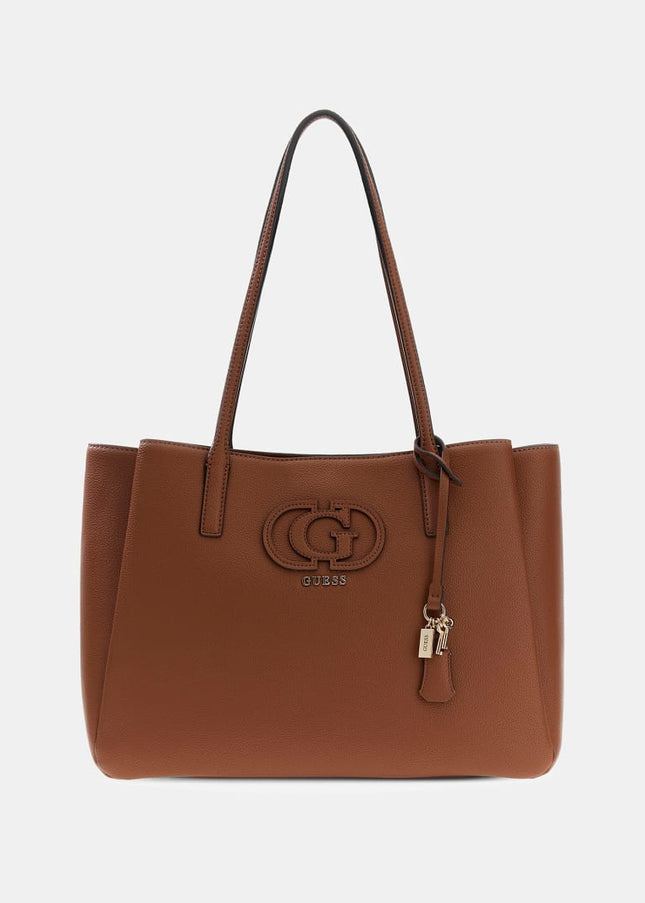 Guess Isola Multi Compartment Tote - Cognac