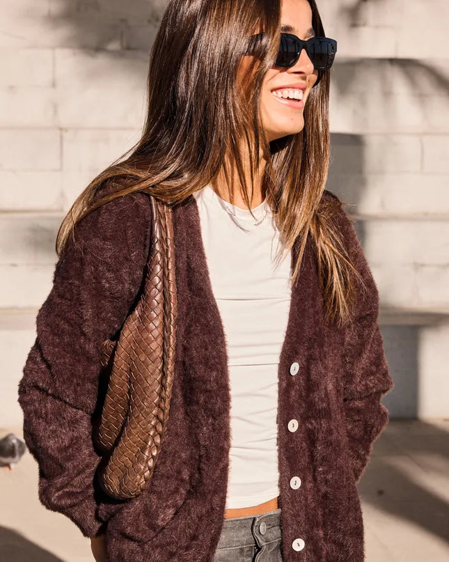 Brula Cardigan - Coffee Bean