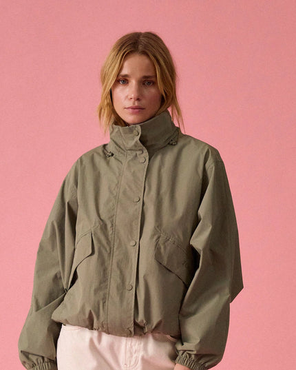 Hove Waterproof Windbreaker Jacket -  Khaki Green