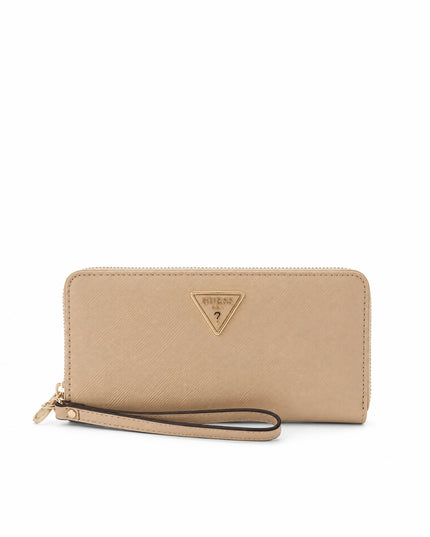 Guess Laurel II Large Zip Around Purse - Beige