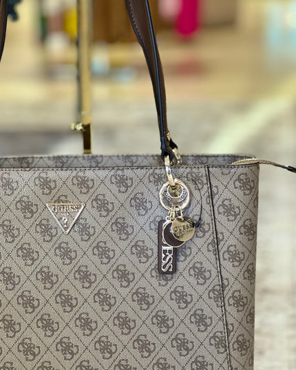 Guess Noelle II Tote - Latte Logo/Brown