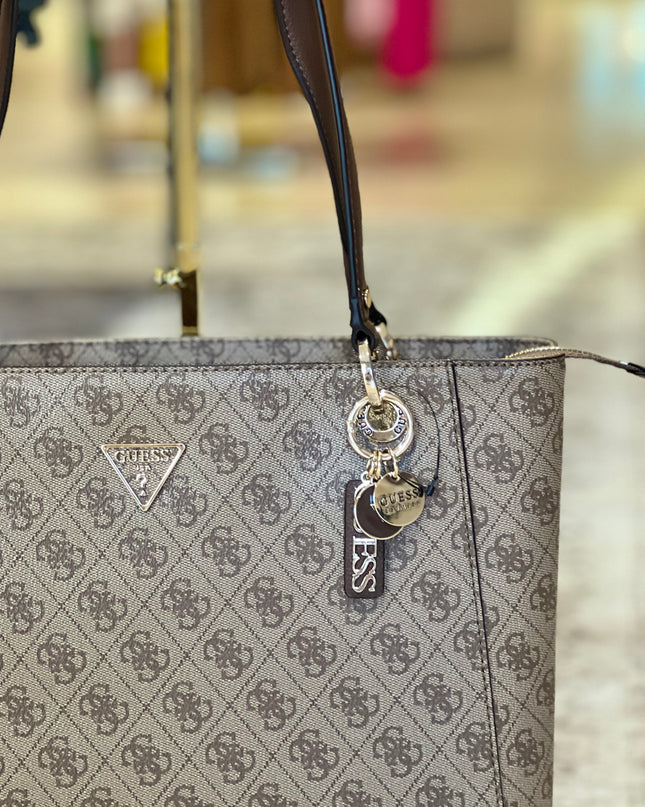 Guess Noelle II Tote - Latte Logo/Brown