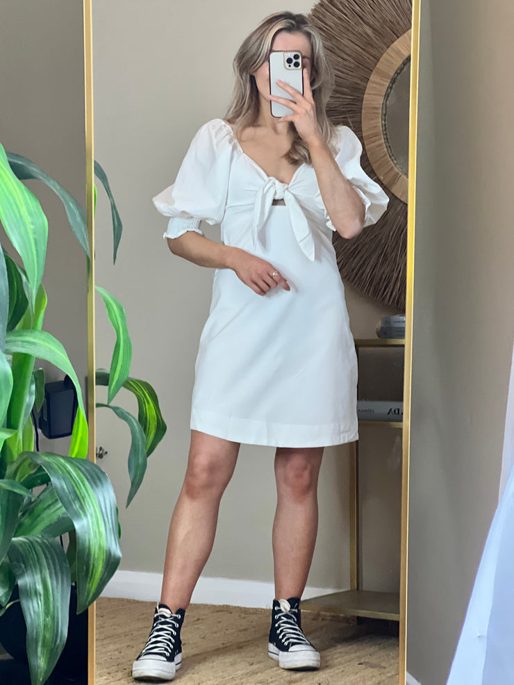 Leah Mini Dress - White