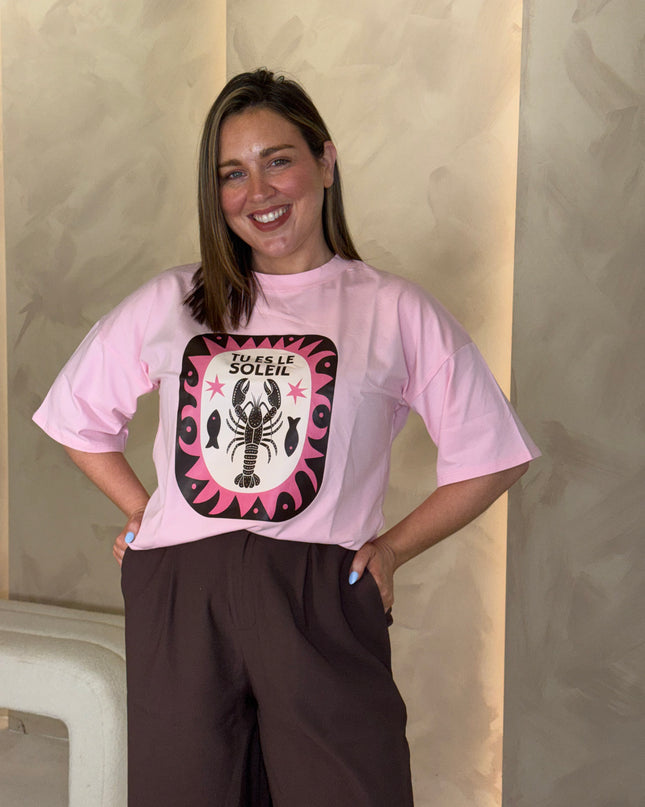Graphic T-Shirt - Baby Pink