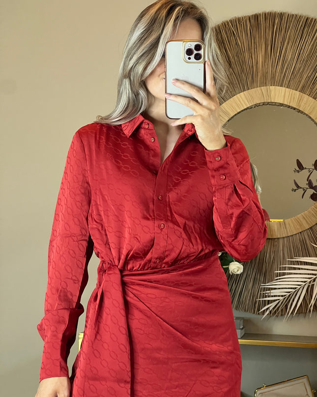 Guess Camilla Chemisier Dress - Red