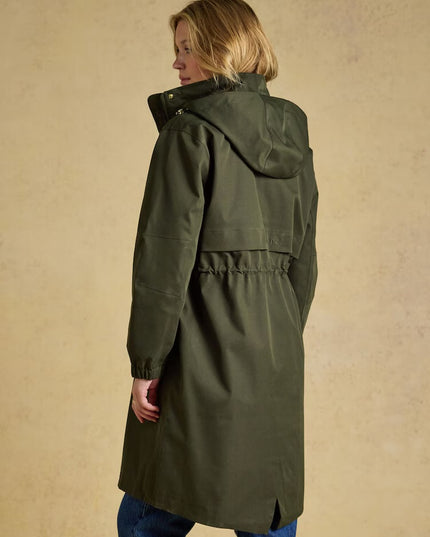 Joules Stormwell Waterproof Raincoat with Hood - Khaki Green