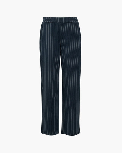 French Connection Wren Pinstripe Pull-On Trousers - Navy