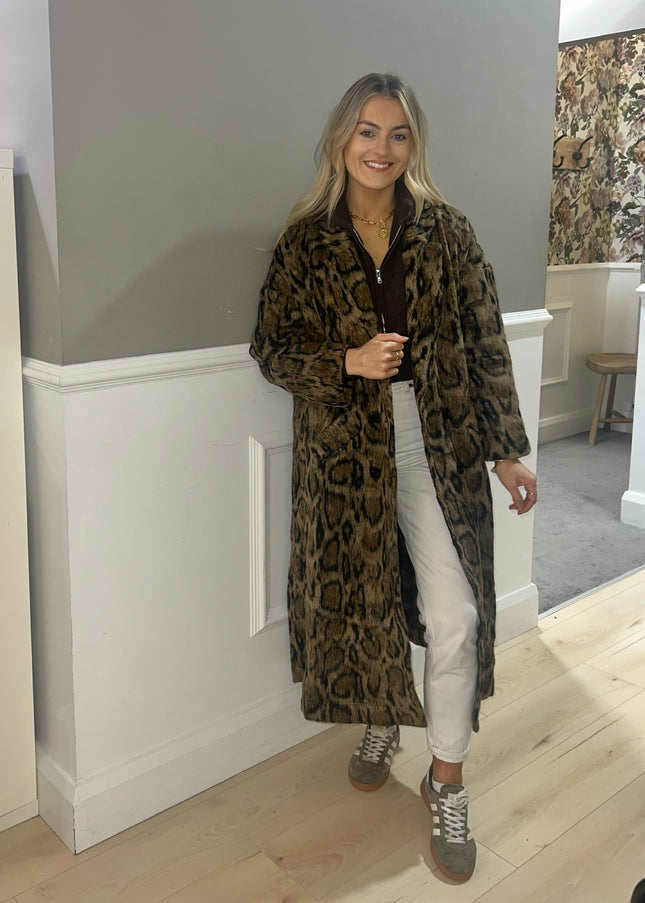 The Chloe Coat - Leopard