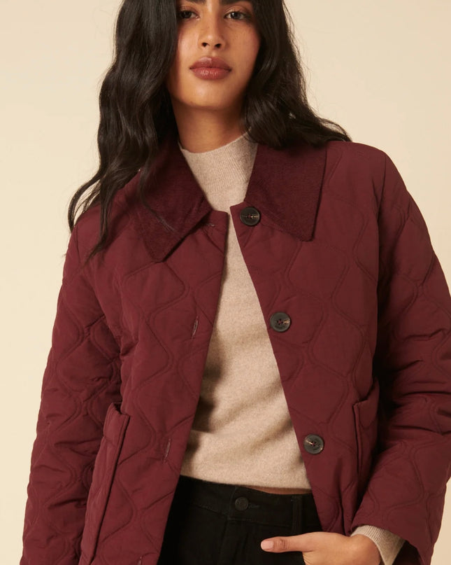 Wimslow Quilted Jacket - Burgundy