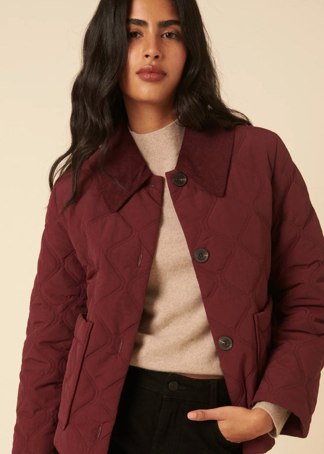 Wimslow Quilted Jacket - Burgundy
