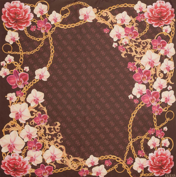 Guess Print Foulard - Brown Multi