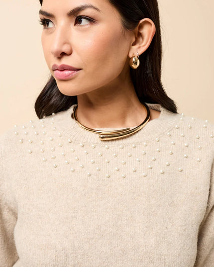 Dahlia Embellished Jumper - Knit