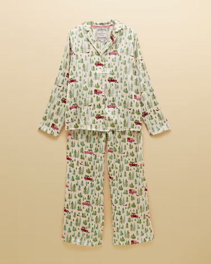 Bonnie Satin Pyjama Set - Cream