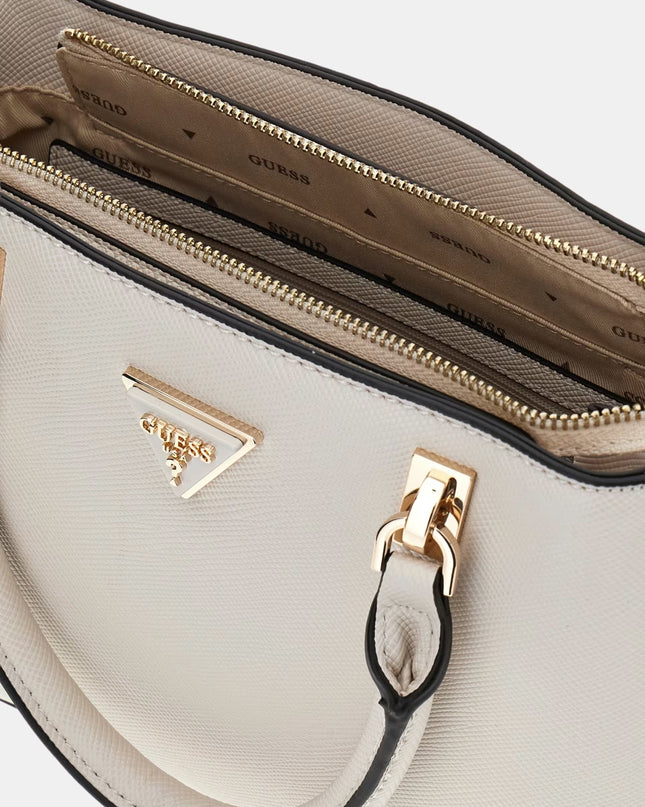 Guess Noelle Saffiano Handbag - Taupe