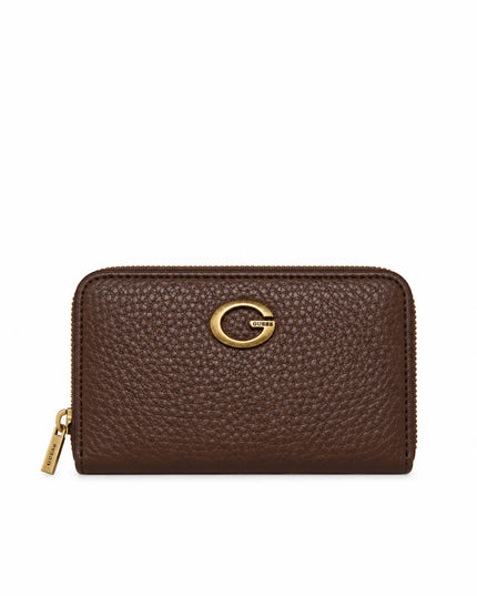 Guess Camden Medium Zip Around Purse - Espresso