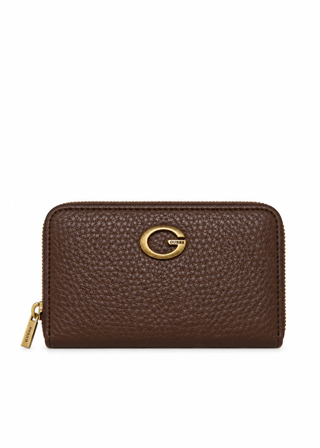 Guess Camden Medium Zip Around Purse - Espresso