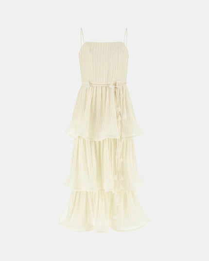 Guess Chiffon Flounced Midi Dress