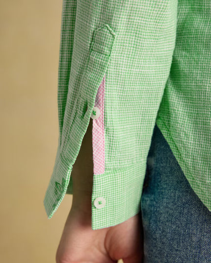 Ida Long Sleeve Cotton Shirt - Green