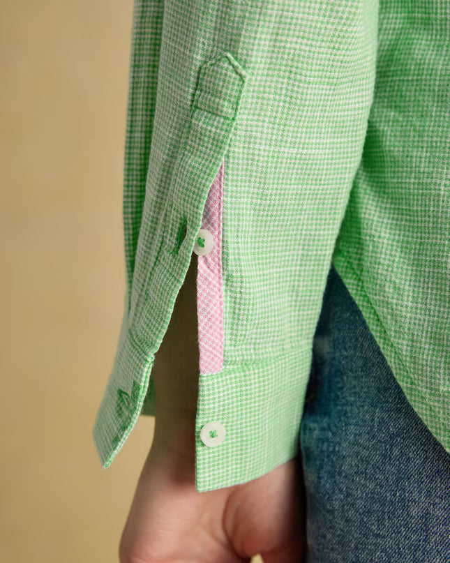 Ida Long Sleeve Cotton Shirt - Green