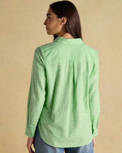 Ida Long Sleeve Cotton Shirt - Green