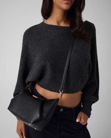 Guess Amorette Shoulder Bag - Black