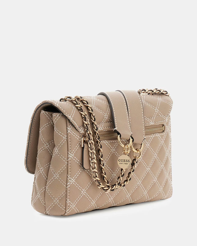 Giully II Double Compartment Convertible Crossbody - Pale Mocha