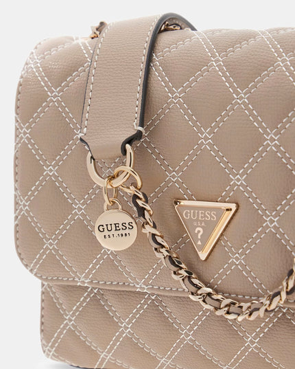 Giully II Double Compartment Convertible Crossbody - Pale Mocha