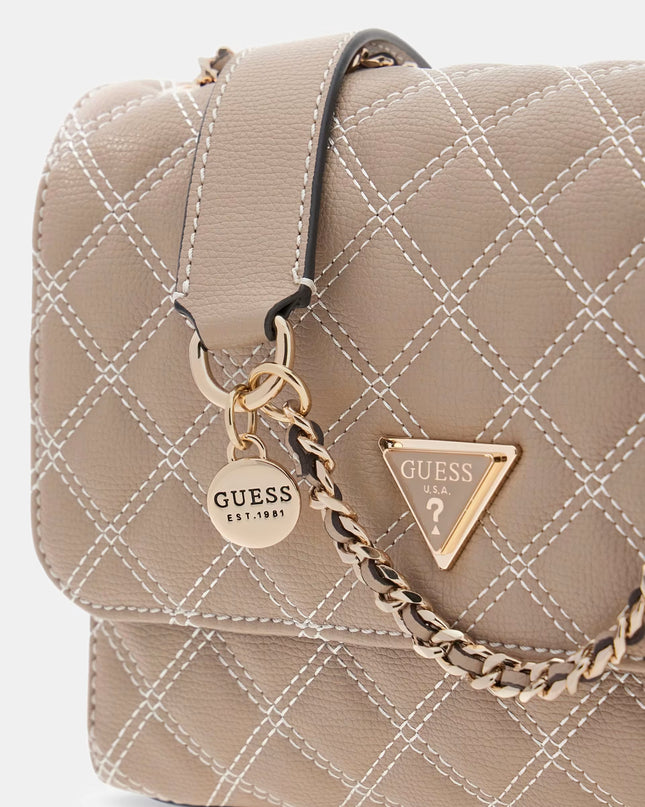 Giully II Double Compartment Convertible Crossbody - Pale Mocha