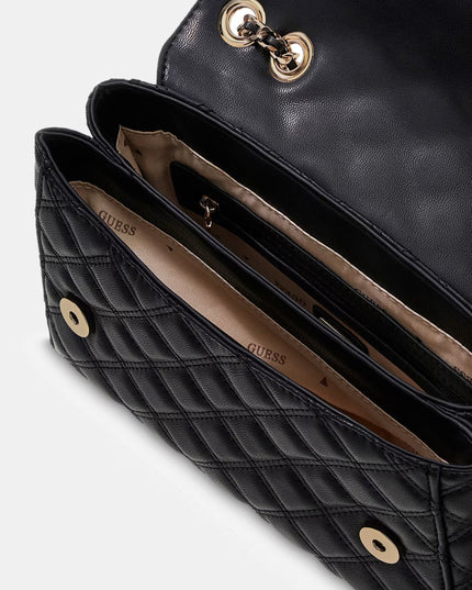 Guess Giully Double Compartment Crossbody - Black