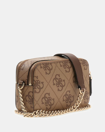 Guess Noelle II Crossbody Camera - Latte Logo Brown