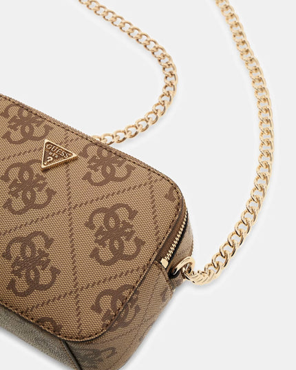 Guess Noelle II Crossbody Camera - Latte Logo Brown