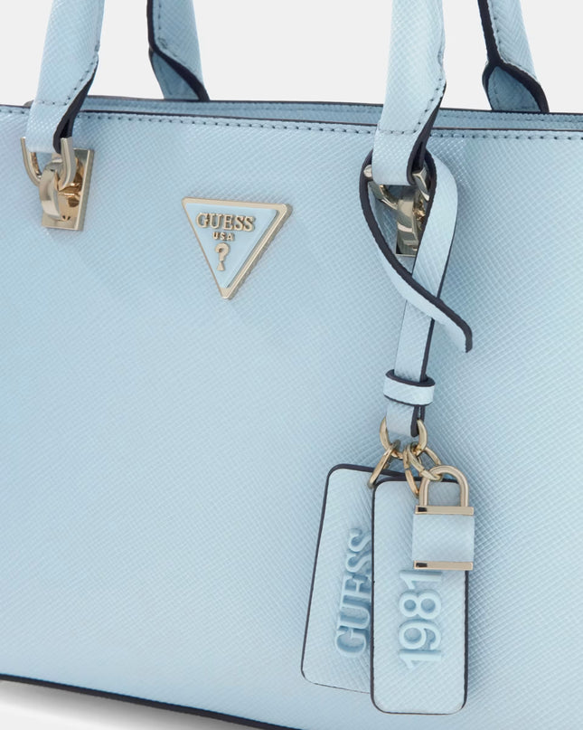 Guess Noelle II Small Multi Compartment Satchel - Aqua