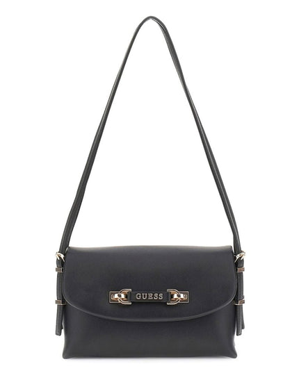 Guess Lefia Flap Shoulder Bag - Black