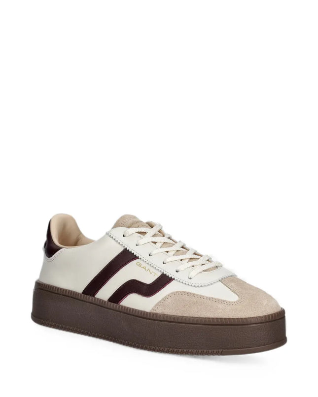 Gant Cuzmani Sneaker - Off White/Port Wine