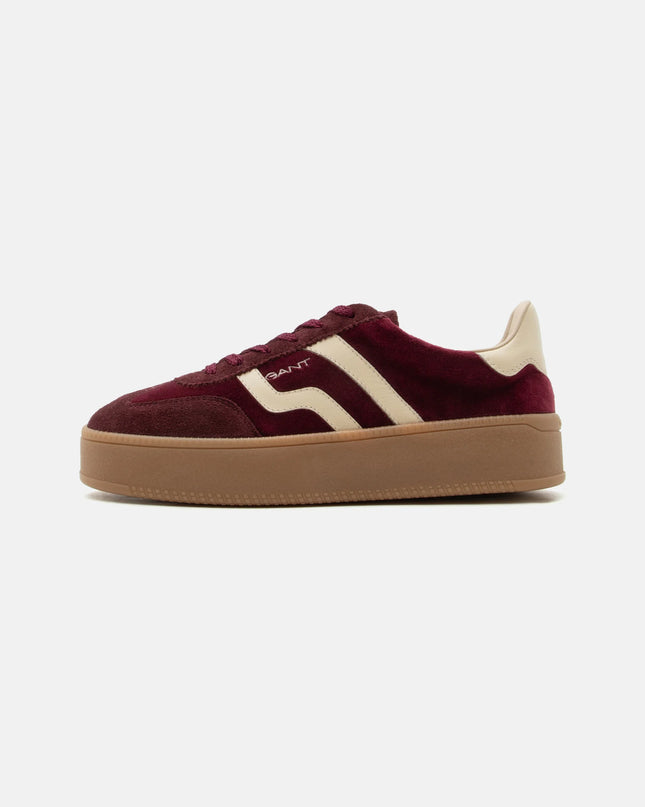 Gant Cuzmani Sneaker Velvet/Leather - Cream/Wine