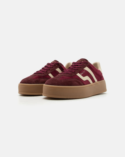 Gant Cuzmani Sneaker Velvet/Leather - Cream/Wine