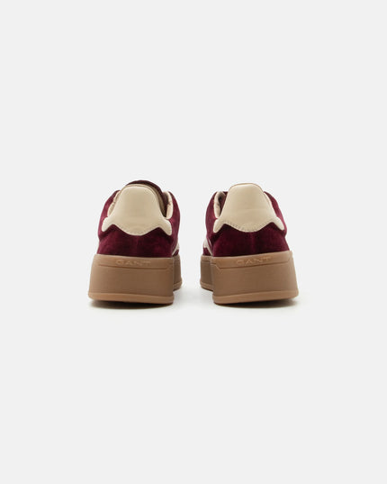 Gant Cuzmani Sneaker Velvet/Leather - Cream/Wine