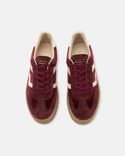 Gant Cuzmani Sneaker Velvet/Leather - Cream/Wine